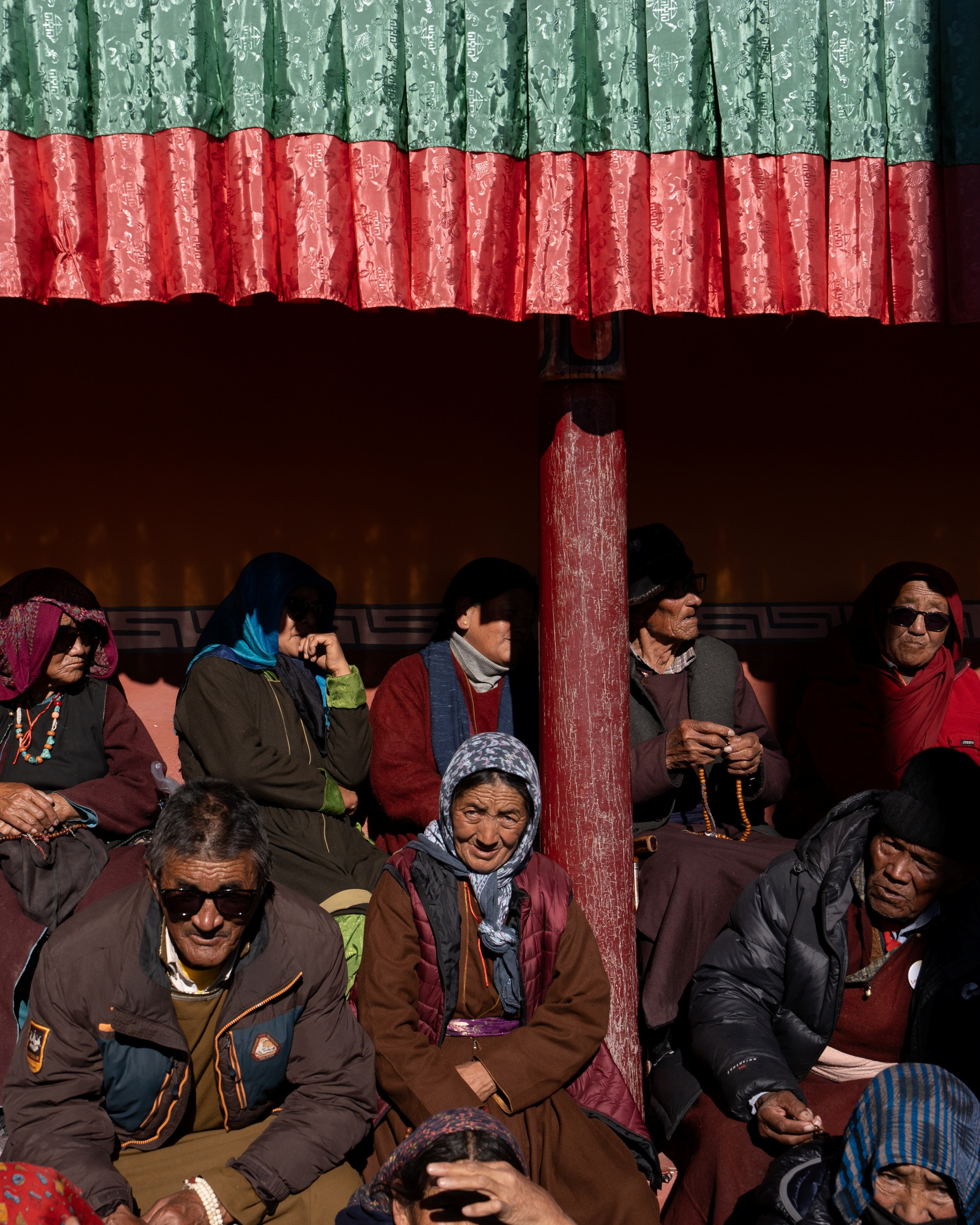 The Elderly - first ones to gather for a local festival