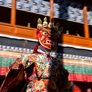 Chams dance at Thiksey gostur